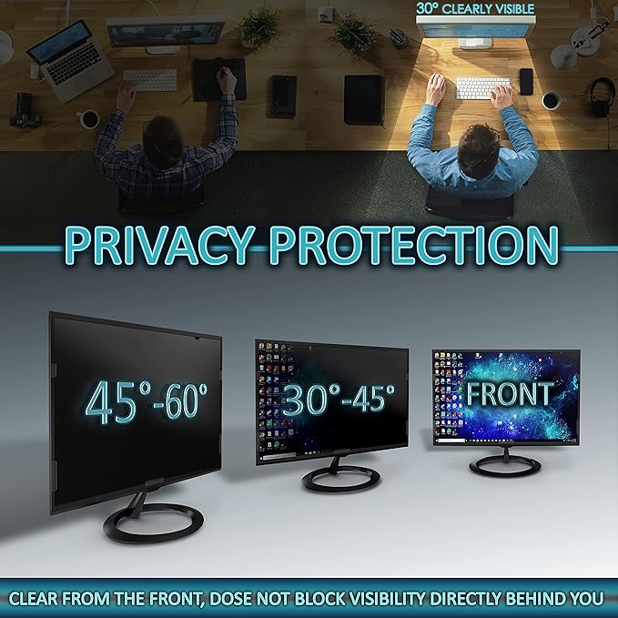 Privacy Screen Filter for 18.5 Inches Desktop Computer Monitor, Aspect Ratio - Image 2