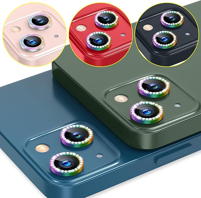 AGVEE 3+3 6 Pack for iPhone 13 6.1" / 13 Mini 5.4" Camera Lens Cover Protector - Image 7