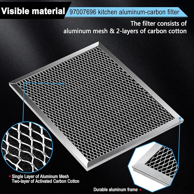 97007696 41F Grease Filter fit for B-roan Nu-tone Range Hood 8-3/4" x 10-1/2" - Image 4