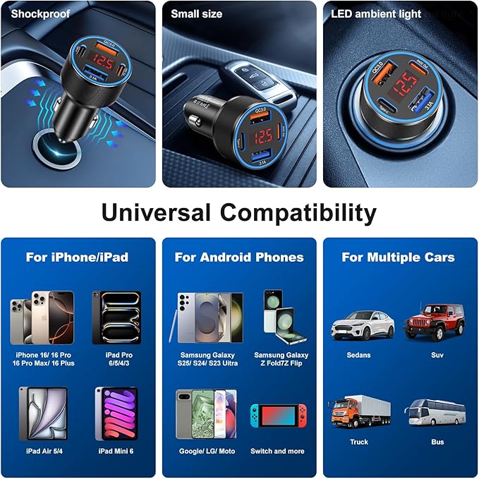 USB C Car Charger, Galaxy S25 - Image 7