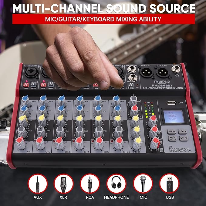 Pyle Professional Wireless DJ Audio Mixer - Image 3