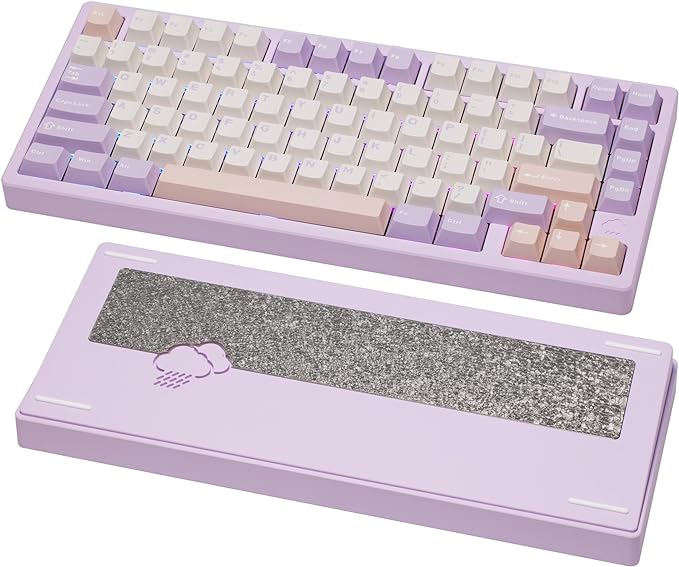 KEEBMONKEY WOBKEY Rainy 75 CNC Aluminum HMX/JWK/Cocoa Switches Triple-Mode by KEEBMONKEY