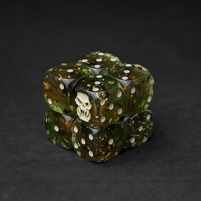 Orc D6 Dice Set – 10 x 16mm Resin Dice - Image 5