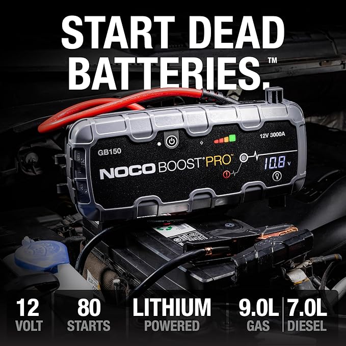 NOCO Boost GB150: 3000A UltraSafe Jump Starter – 12V Lithium Battery Booster - Image 2