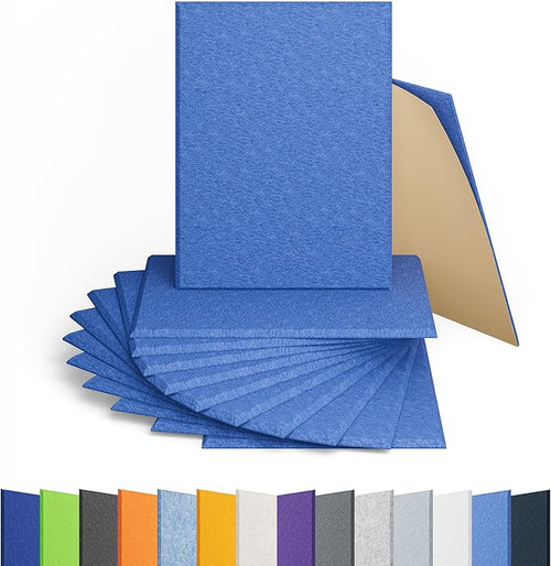 12 Pack Acoustic Panels Self Adhesive Sound Proof Foam, High Density Sound by Amantech
