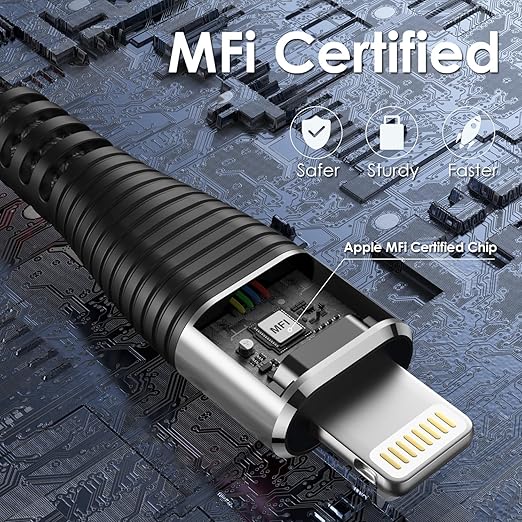 USB C to Lightning Cable 6FT 2Pack iPhone Charger Fast Charging Cord Type C to - Image 2