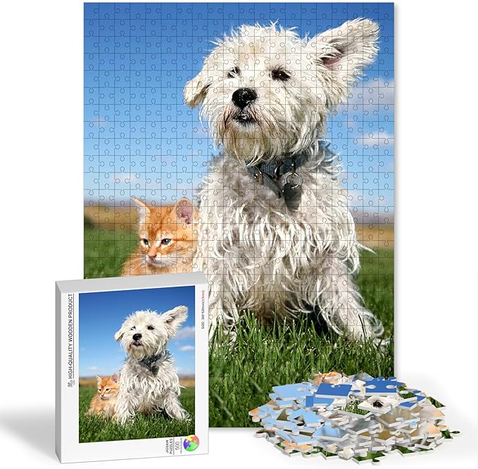 Custom 500 Piece Puzzle for Father's Day, Personalized Puzzle from Photos by RIYAKOO