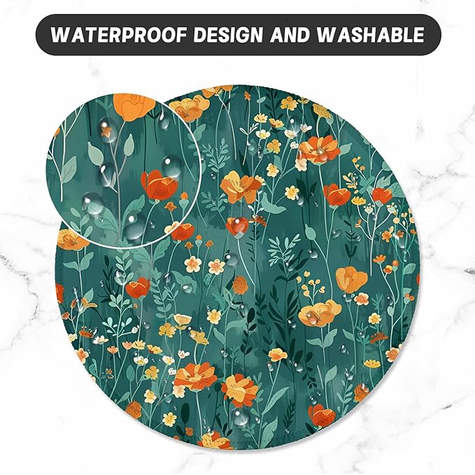 ITNRSIIET Round Mouse Pad with Stitched Edge Premium-Textured Waterproof - Image 5