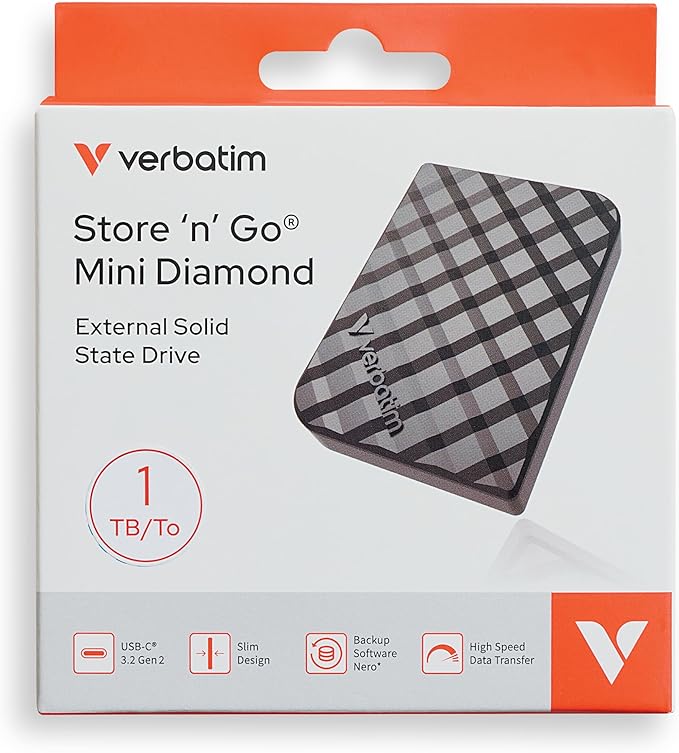 Verbatim 1TB Store 'n’ Go Mini External Solid State Drive USB 3.2 Gen 1 USB-C - Image 9