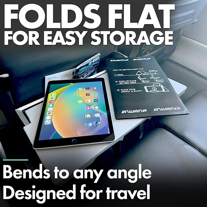 Airplane Tablet Holder, Extra Large 12x7” Flexible Cell Phone and Tablet Holder - Image 8