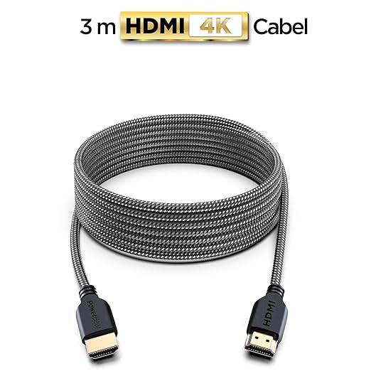 PowerBear 4K HDMI Cable 10 ft | High Speed Hdmi Cables, Braided Nylon & Gold - Image 2