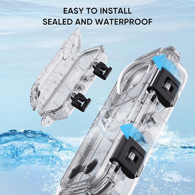 HONGDAK Invisible Dive Case for Insta360 X4, 45m/147ft Waterproof Case - Image 4