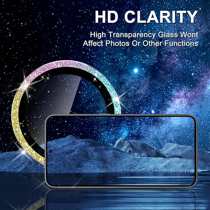 for Samsung Galaxy S24 FE Camera Lens Protector, Individual Metal Ring Tempered - Image 4