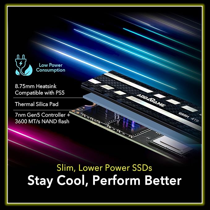 Addlink G55H 1TB PCIe 5.0 Gen5 NVMe M.2 SSD - Image 5