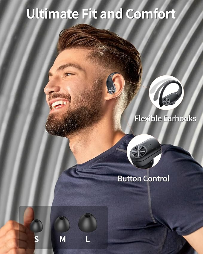 PocBuds Bluetooth Headphones Wireless Earbuds 80hrs Playtime Wireless Charging - Image 5