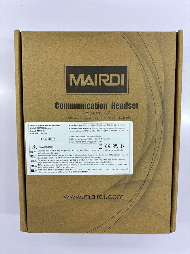 MAIRDI Telephone Headset with RJ9 & 3.5mm Jack - Image 7