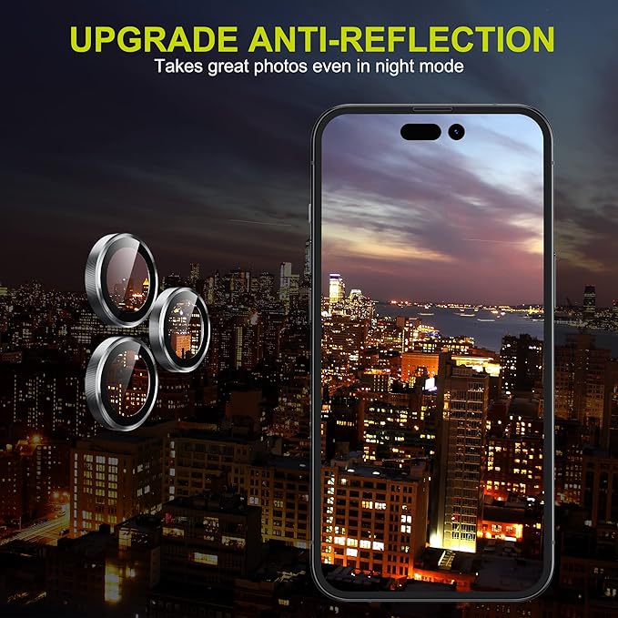 WSKEN for iPhone 14 Pro/iPhone 14 Pro Max Camera Lens Protector, HD Tempered - Image 6