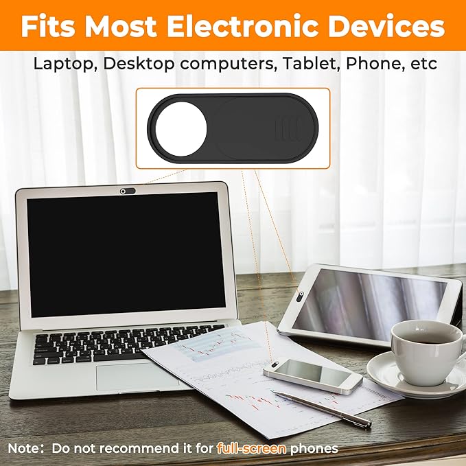 6-Pack Laptop Camera Cover Slide, Ultra Thin Webcam Privacy Cover - Image 6