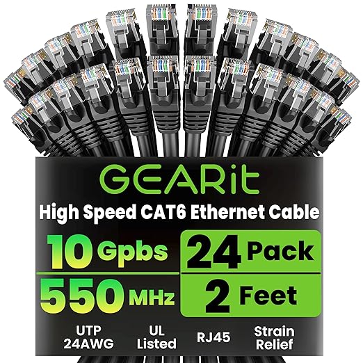 GearIT Cat 6 Ethernet Cable Pack by GEARit