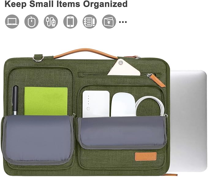 MOSISO 360 Protective Laptop Shoulder Bag, 15-15.6 inch Computer Bags Compatible - Image 2