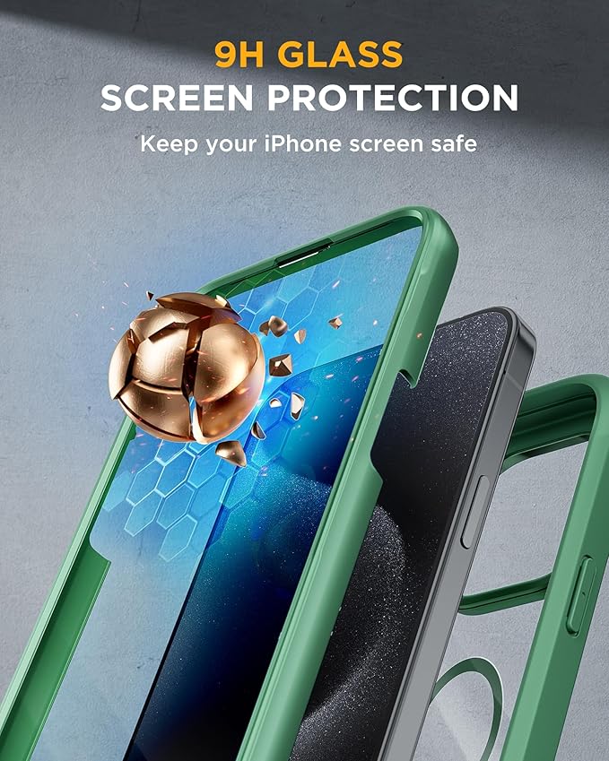 Miracase Magnetic for iPhone 15 Pro Case Full-Body Bumper Phone case - Image 3