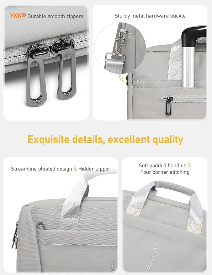 13-14 Inch Laptop Shoulder Bag Business Briefcase Water Resistant Computer - Image 5