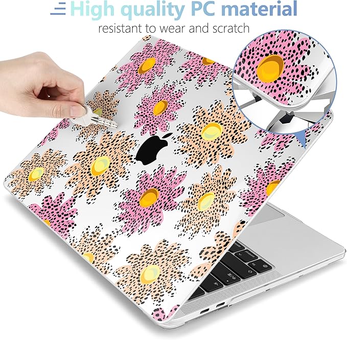 MEEgoodo Case for MacBook Pro 13 inch Case 2022 2021 2020 New A2338 M2/M1 A2251 - Image 3