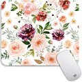 Square Mouse Pad Pretty Floral, Personalized Premium-Textured Custom Mouse Mat by Armanza