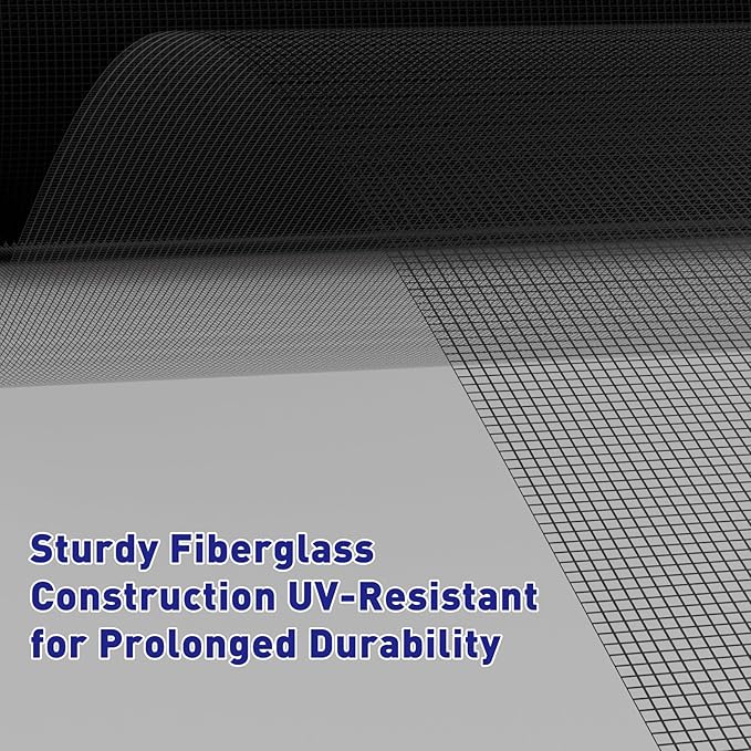 MAGZO Window Screen Replacement Mesh 36"W x 196"L - Image 3