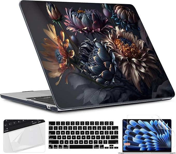 TWOLSKOO for M4 MacBook Air 13.6 inch Case 2025-2022 Release M4 A3240 M3 A3113 by TWOLSKOO