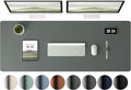 Aothia Leather Desk Pad Protector, Office Desk Mat, Large Mouse Pad, Laptop by Aothia