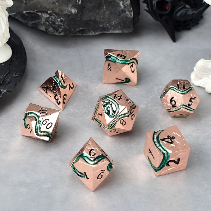 RULE DICE Serpent's Embrace Metal DND Dice Set - Image 5