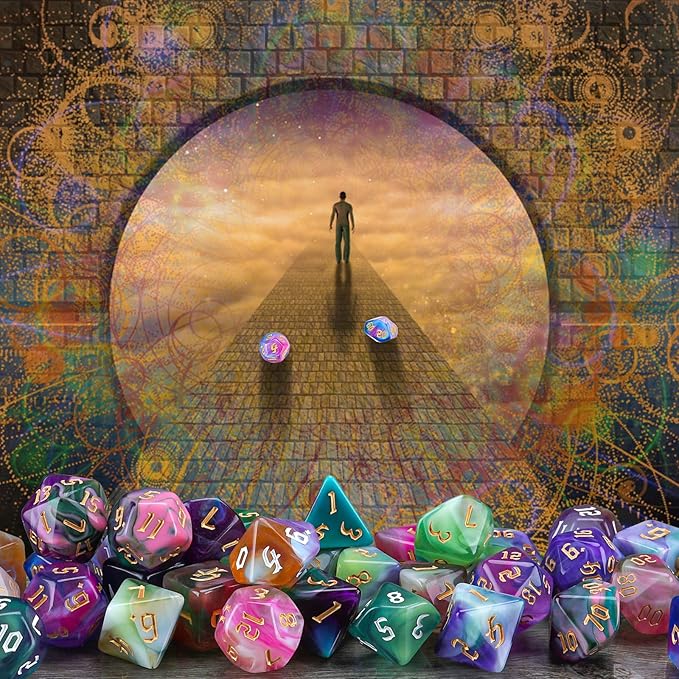 DND Dice Set, Surhugvy 7 X 7 Polyhedral Dice Set - Image 6