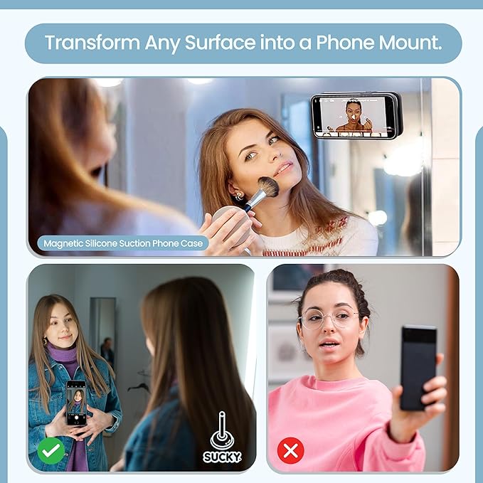 SUCKY Silicone Suction Phone Case Adhesive Mount - Image 4