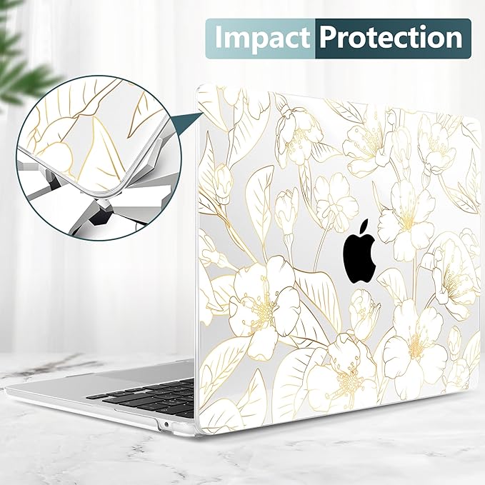 TWOLSKOO Compatible with M4 MacBook Air 13.6 inch Case 2025-2022 Release M4 - Image 6