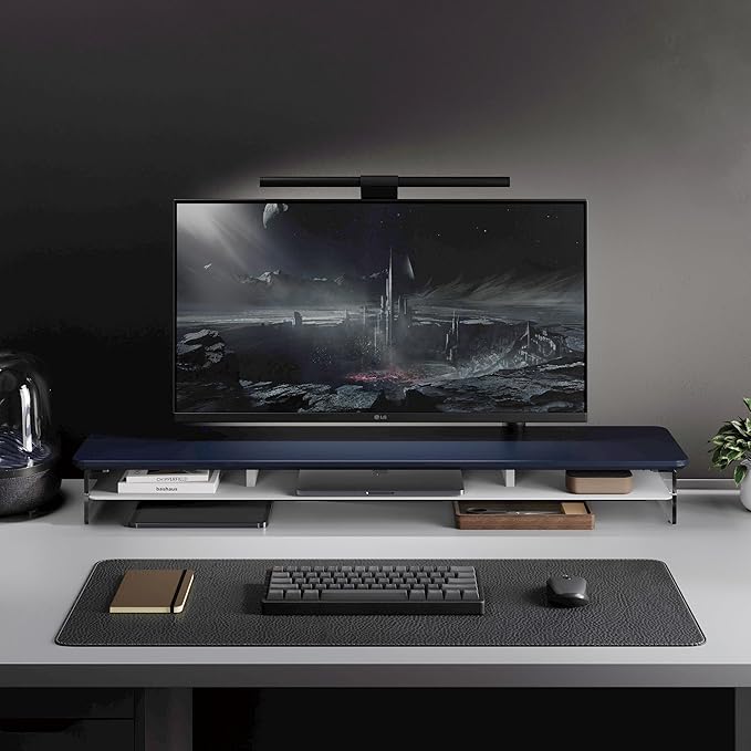 Fenge Acrylic Monitor Stand Riser, 42.5 Inches Dual Monitor Stand - Image 5