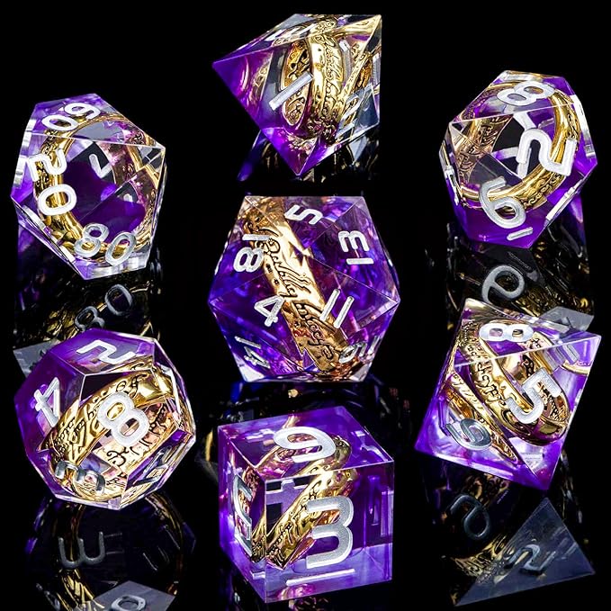 Magic Golden Ring DND Dice Set - Image 2