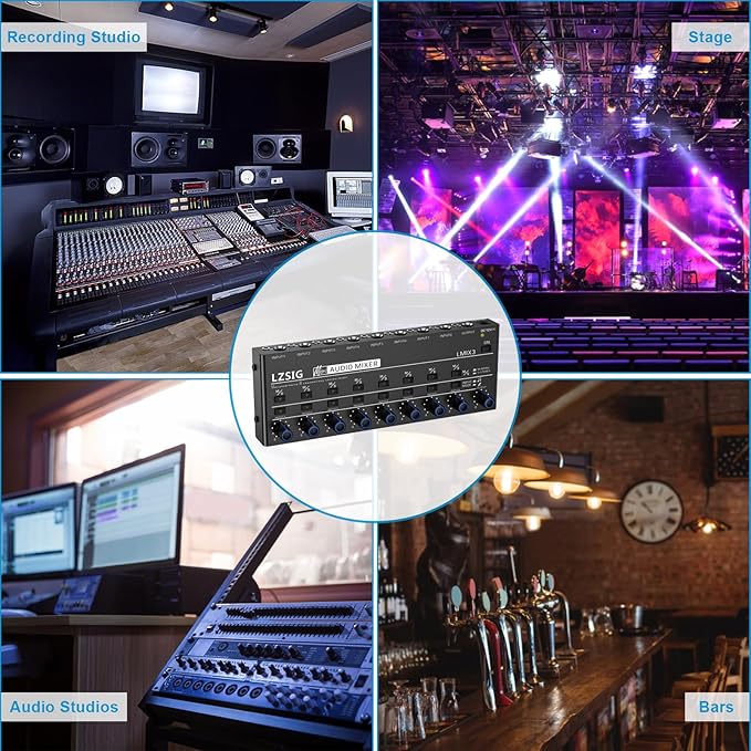 LZSIG Audio Mixer, Stereo Line Mixer - Image 7