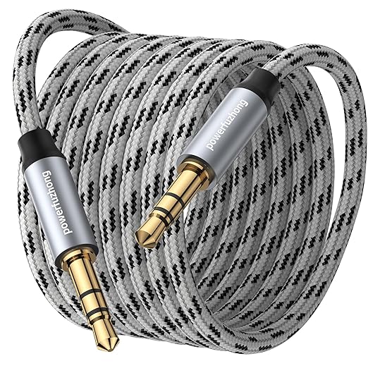 Aux Cable, 3.5 mm Male to Male Braided Auxiliary Cord Compatible by Unknown