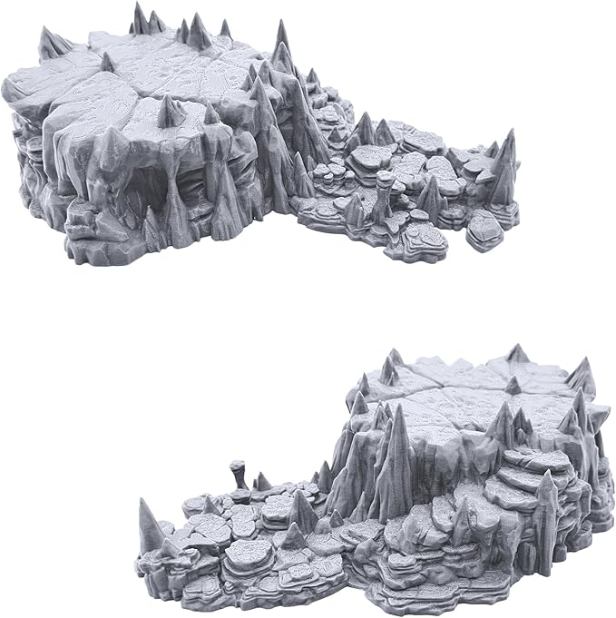 EnderToys Raised Caverns by Printable Scenery, 3D Printed Tabletop RPG Scenery - Image 3