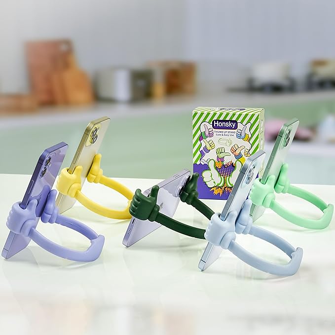 Honsky Thumbs up Cell Phone Stand Holder, Ok Stand Tablet Stand Cradle - Image 2