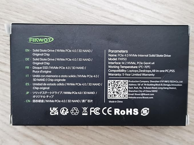 FN950 2TB NVMe SSD M.2 2280 PCIe Gen4x4, Internal Solid State Drive, Configure - Image 10