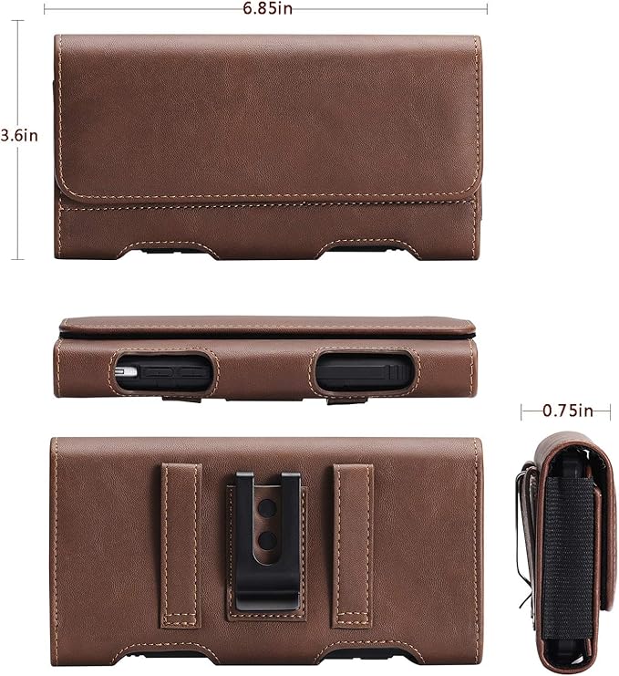 BECPLT Leather Galaxy S24 Ultra/Plus Holster Case - Image 6