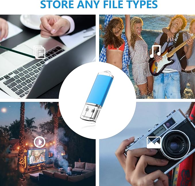 KOOTION Flash Drive 32GB 10 Pack USB 2.0 Thumb Drive Capped Memory Stick Jump - Image 7