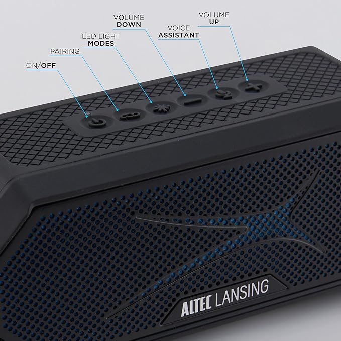 Altec Lansing Magnetic Bluetooth Speaker HYDRAJOLT 2.0, Waterproof IP67 - Image 4