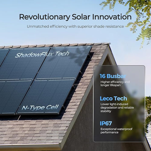 120W Solar Panel ShadowFlux Anti-Shading N-Type 16BB 12 Volt, 25% - Image 2