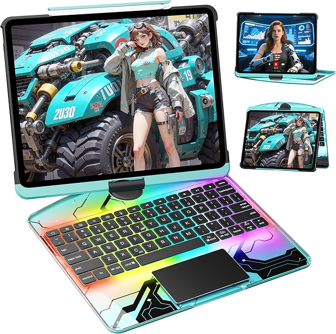 KITONE Transparent Case with Wireless Keyboard by Unknown
