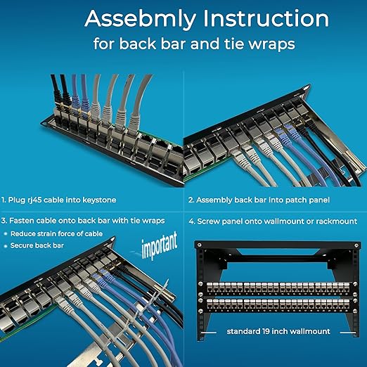 Rapink Patch Panel 24 Port Cat6A - Image 7