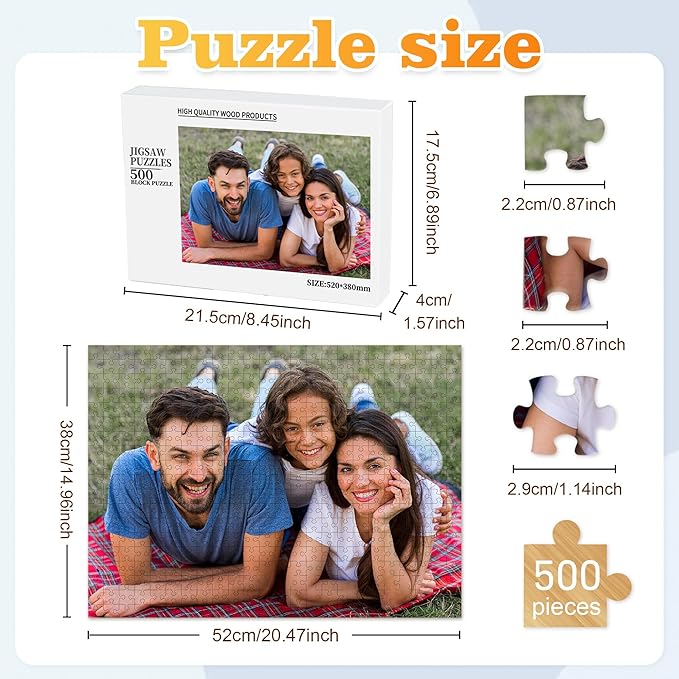 Easycosy Gifts for Mothers Day Custom Photo Puzzles 500/300/1000 Pieces for Mom - Image 2