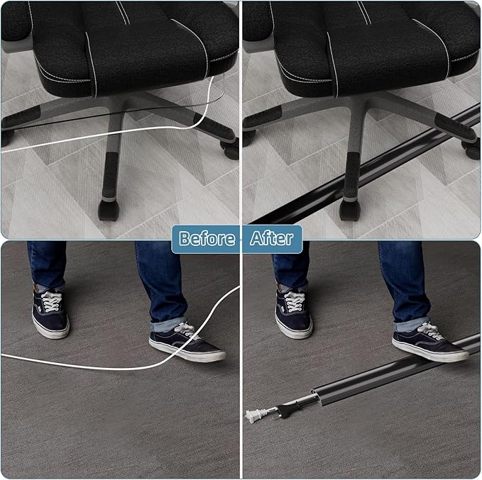 4ft Side Buckle Floor Cord Cover - Image 6